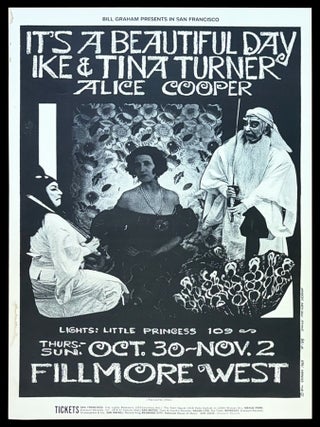 Original Concert Poster: It's a Beautiful Day, Ike & Tina Turner, Alice Cooper (October...