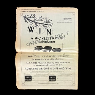 Los Angeles Free Press Pull-Out Supplement (November 29, 1974)