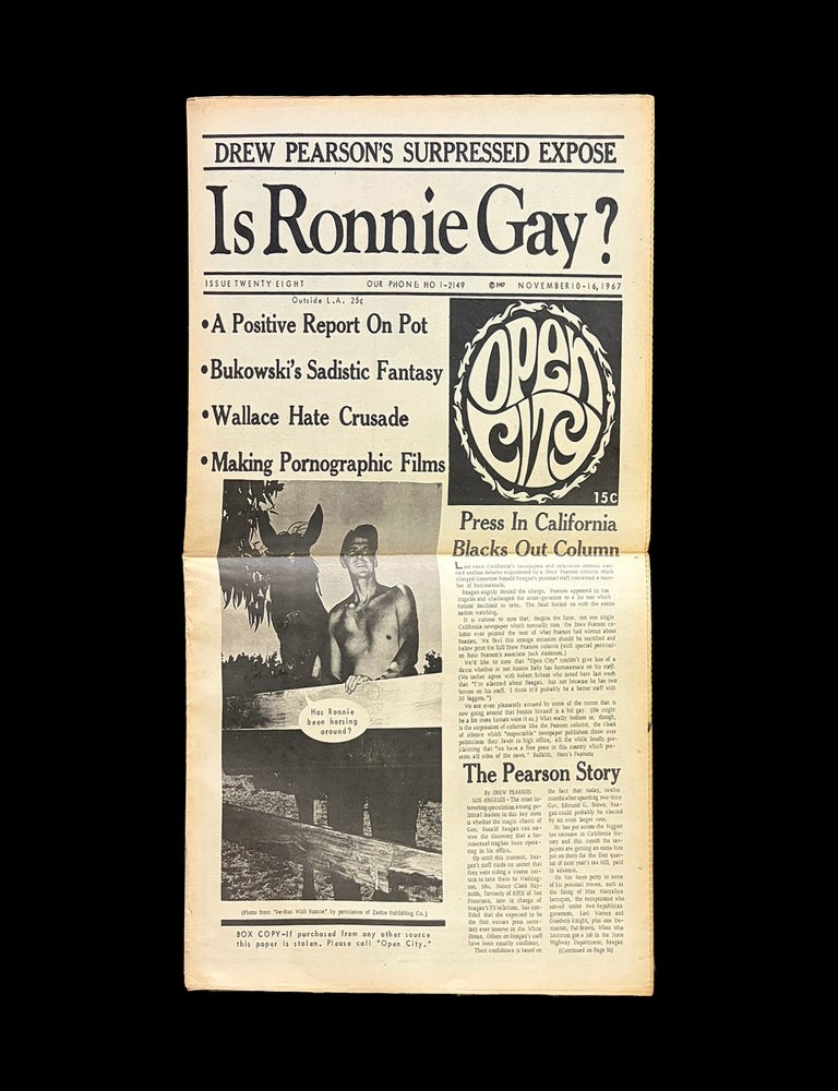 Item #9455] Open City No. 28 (November 10-16, 1967). John Bryan, Charles Bukowski, Drew Pearson,...