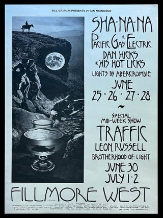 Original Concert(s) Poster: Sha-Na-Na, Pacific Gas & Electric, Dan Hicks & His Hot...